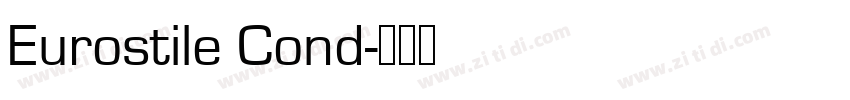 Eurostile Cond字体转换